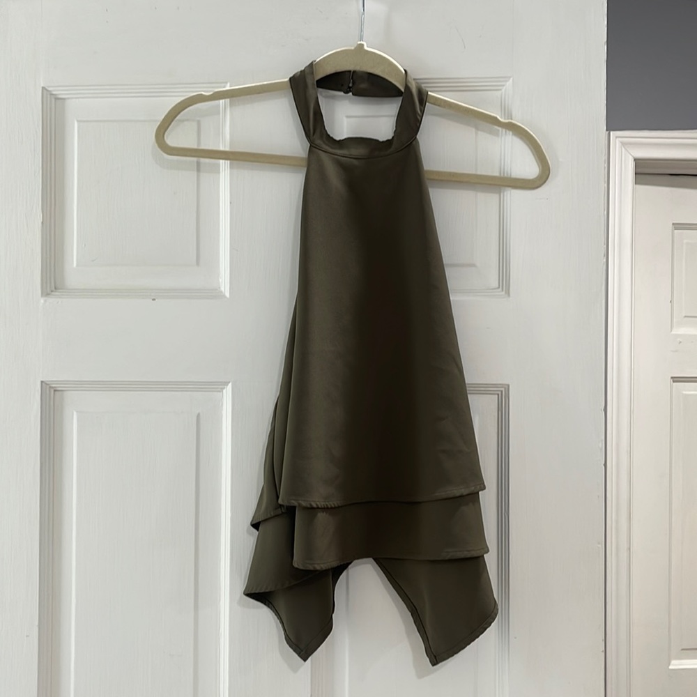 Open Back Halter Top